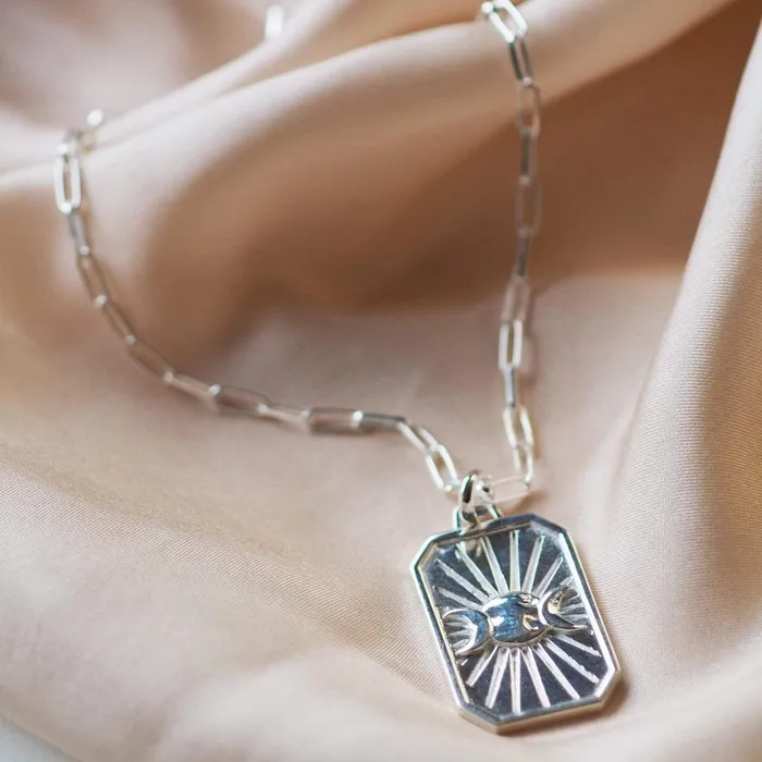 Women Este X Daisy Goddess Daisy London Jewellery Este Lalonde Goddess Shield Necklace Sterling Silver