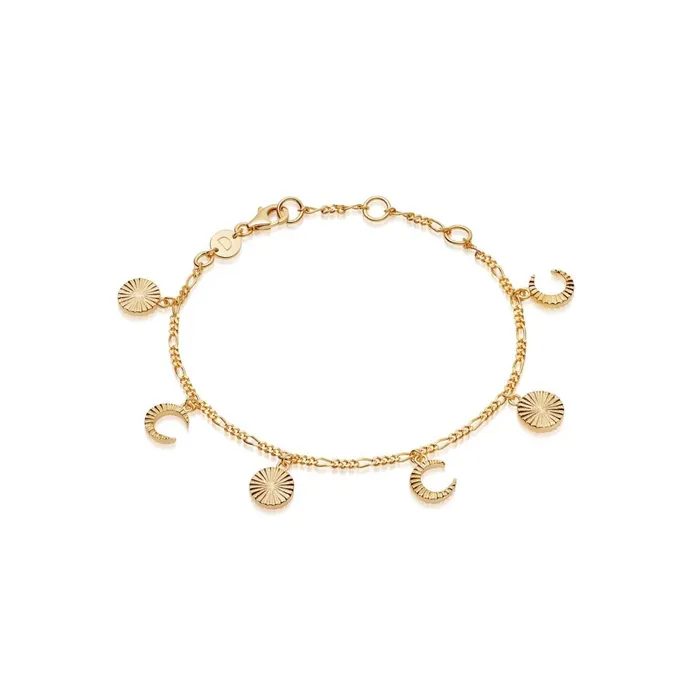 Women Este X Daisy Goddess Daisy London Jewellery Este Lalonde Luna Charm Bracelet 18Ct Gold Plated Women Este X Daisy Goddess Daisy London Jewellery Este Lalonde Luna Charm Bracelet 18Ct Gold Plated
