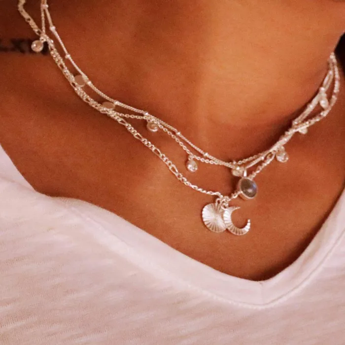 Women Este X Daisy Goddess Daisy London Jewellery Este Lalonde Luna Charm Necklace Sterling Silver