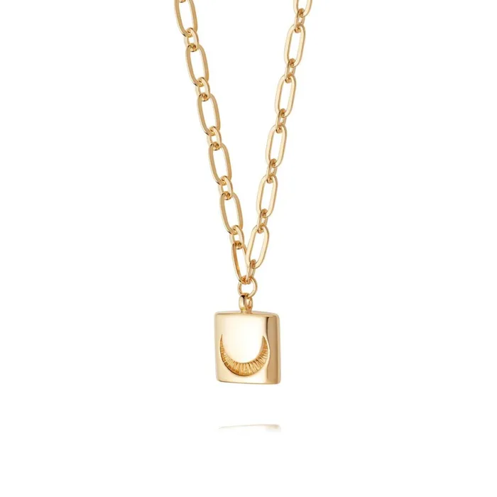 Women Este X Daisy Goddess Daisy London Jewellery Este Lalonde Luna Lock Necklace 18Ct Gold Plate Women Este X Daisy Goddess Daisy London Jewellery Este Lalonde Luna Lock Necklace 18Ct Gold Plate