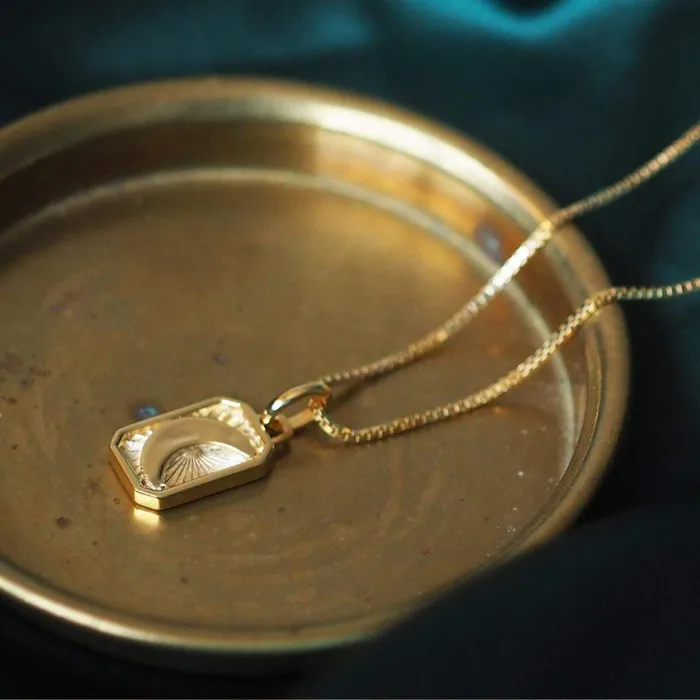 Women Este X Daisy Goddess Daisy London Jewellery Este Lalonde Luna Necklace 18Ct Gold Plate