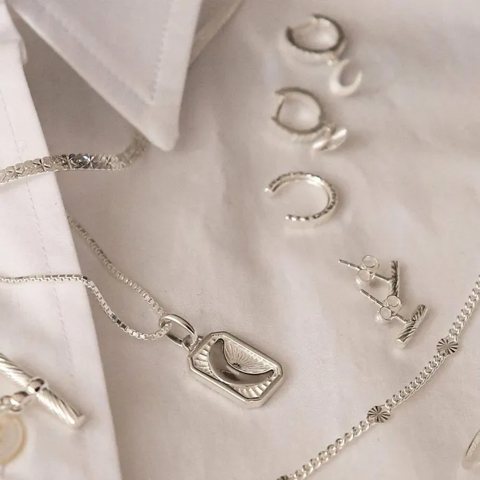 Women Este X Daisy Goddess Daisy London Jewellery Este Lalonde Luna Necklace Sterling Silver