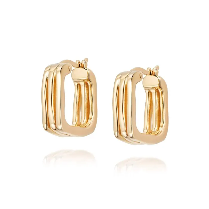 Women Este X Daisy Goddess Daisy London Jewellery Este Lalonde Sisterhood Hoop Earrings 18Ct Gold Plate Women Este X Daisy Goddess Daisy London Jewellery Este Lalonde Sisterhood Hoop Earrings 18Ct Gold Plate