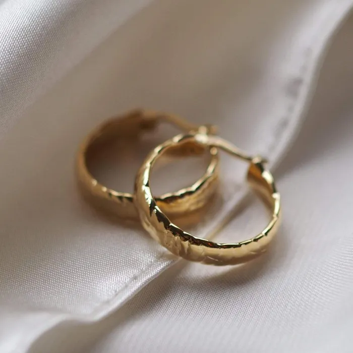 Women Este X Daisy Goddess Daisy London Jewellery Este Lalonde Thea Hoop Earrings 18Ct Gold Plate