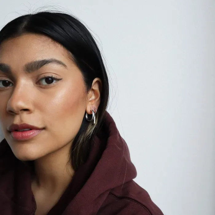 Women Este X Daisy Goddess Daisy London Jewellery Este Lalonde Thea Hoop Earrings Sterling Silver