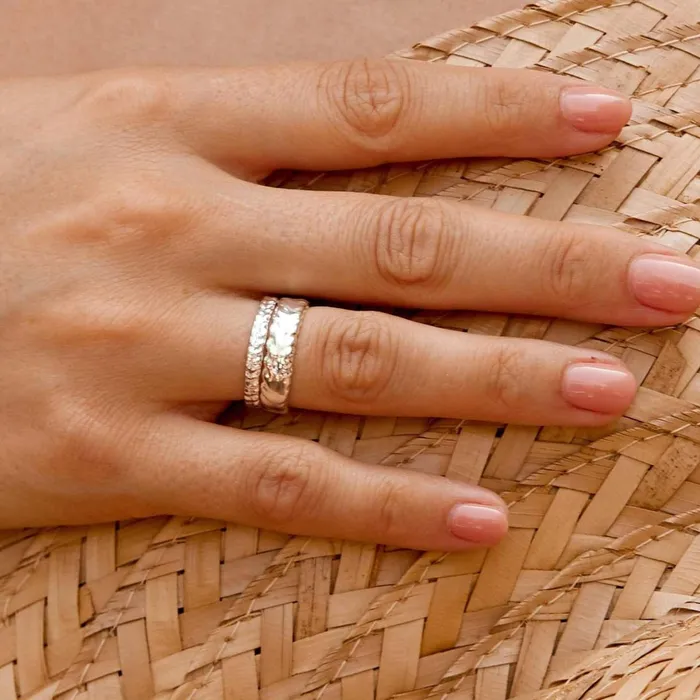 Women Este X Daisy Goddess Daisy London Jewellery Este Lalonde Thea Stacking Ring Sterling Silver