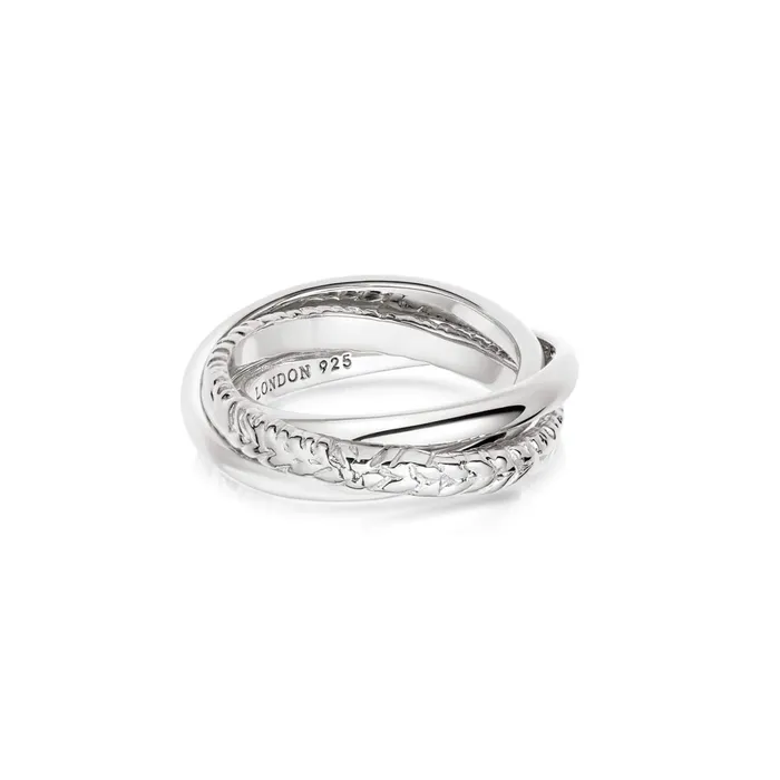 Women Este X Daisy Goddess Daisy London Jewellery Este Lalonde Trinity Ring Sterling Silver Women Este X Daisy Goddess Daisy London Jewellery Este Lalonde Trinity Ring Sterling Silver