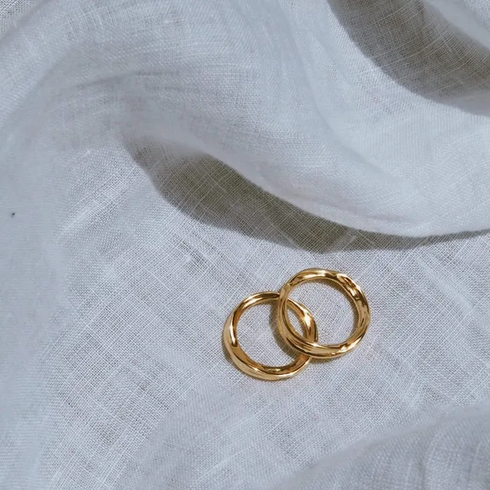 Women Este X Daisy Goddess Daisy London Jewellery Este Lalonde Unity Ring 18Ct Gold Plate