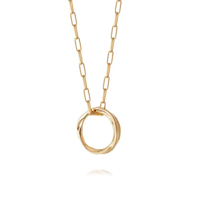 Women Este X Daisy Goddess Daisy London Jewellery Este Lalonde Unity Ring Necklace 18Ct Gold Plate Women Este X Daisy Goddess Daisy London Jewellery Este Lalonde Unity Ring Necklace 18Ct Gold Plate
