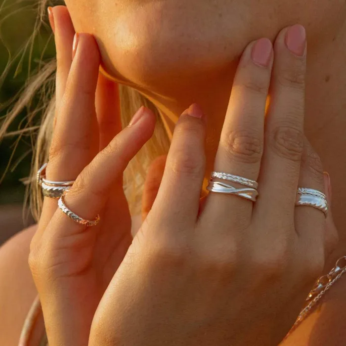 Women Este X Daisy Goddess Daisy London Jewellery Este Lalonde Unity Ring Sterling Silver