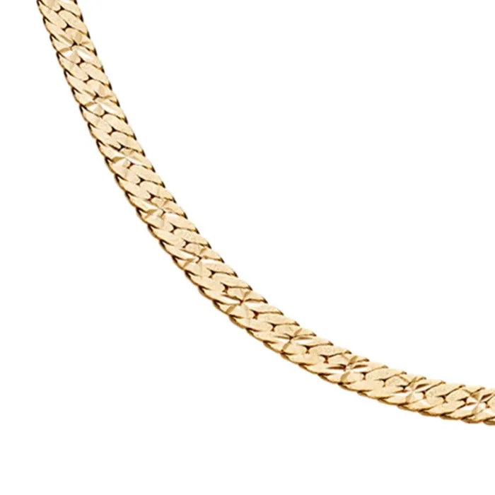Women Este X Daisy Original Daisy London Jewellery Este Lalonde Flat Snake Chain Bracelet 18Ct Gold Plate