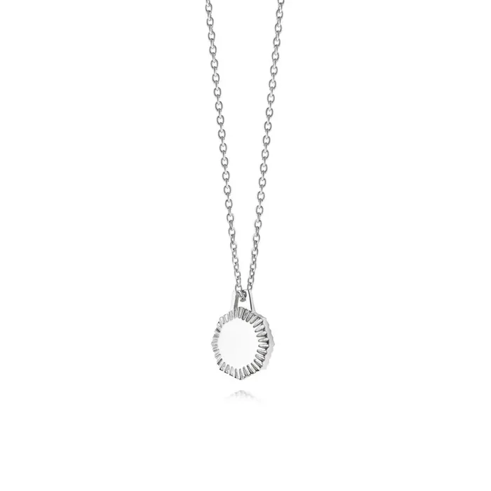 Women Este X Daisy Original Daisy London Jewellery Este Lalonde Mini Octagonal Necklace Sterling Silver Women Este X Daisy Original Daisy London Jewellery Este Lalonde Mini Octagonal Necklace Sterling Silver
