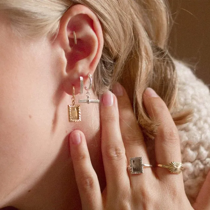 Women Este X Daisy Original Daisy London Jewellery Este Lalonde Rising Sun Frame Ring Sterling Silver