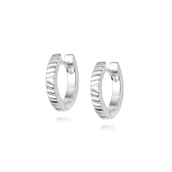 Women Este X Daisy Original Daisy London Jewellery Este Lalonde Sunburst Huggie Earrings Sterling Silver Women Este X Daisy Original Daisy London Jewellery Este Lalonde Sunburst Huggie Earrings Sterling Silver