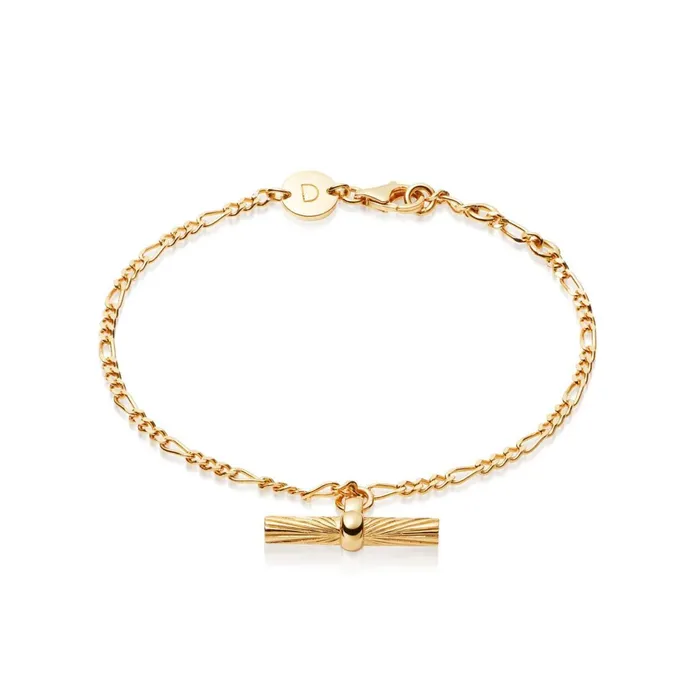 Women Este X Daisy Original Daisy London Jewellery Este Lalonde T Bar Drop Bracelet 18Ct Gold Plate Women Este X Daisy Original Daisy London Jewellery Este Lalonde T Bar Drop Bracelet 18Ct Gold Plate