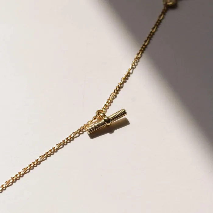 Women Este X Daisy Original Daisy London Jewellery Este Lalonde T Bar Drop Bracelet 18Ct Gold Plate
