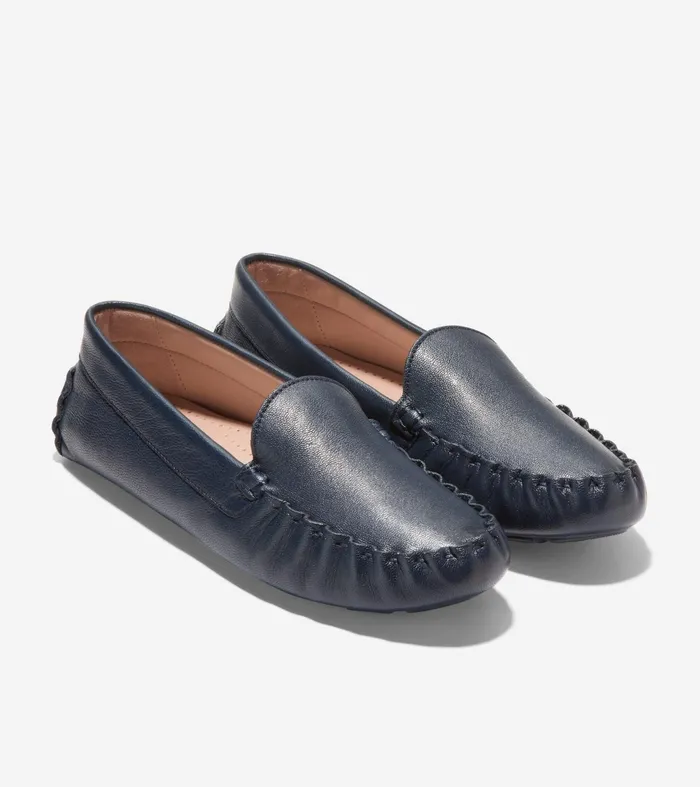 Women Evelyn Driver Navy Cole Haan Loafers and Drivers