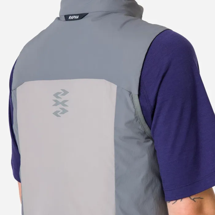 Women Explore Insulated Gilet Navy Purplegrey Purplevulcan Asphaltsage Greyrock Rapha Jackets and Vests