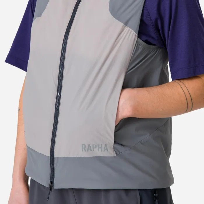Women Explore Insulated Gilet Navy Purplegrey Purplevulcan Asphaltsage Greyrock Rapha Jackets and Vests