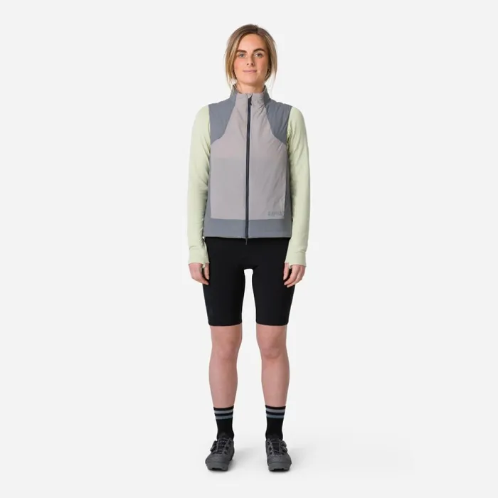 Women Explore Insulated Gilet Navy Purplegrey Purplevulcan Asphaltsage Greyrock Rapha Jackets and Vests