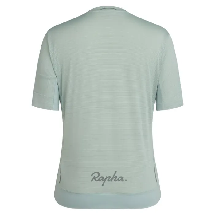 Women Explore Technical TShirt Dark Greystonesea Green Sage Greypale Greendark Green Rapha Archive