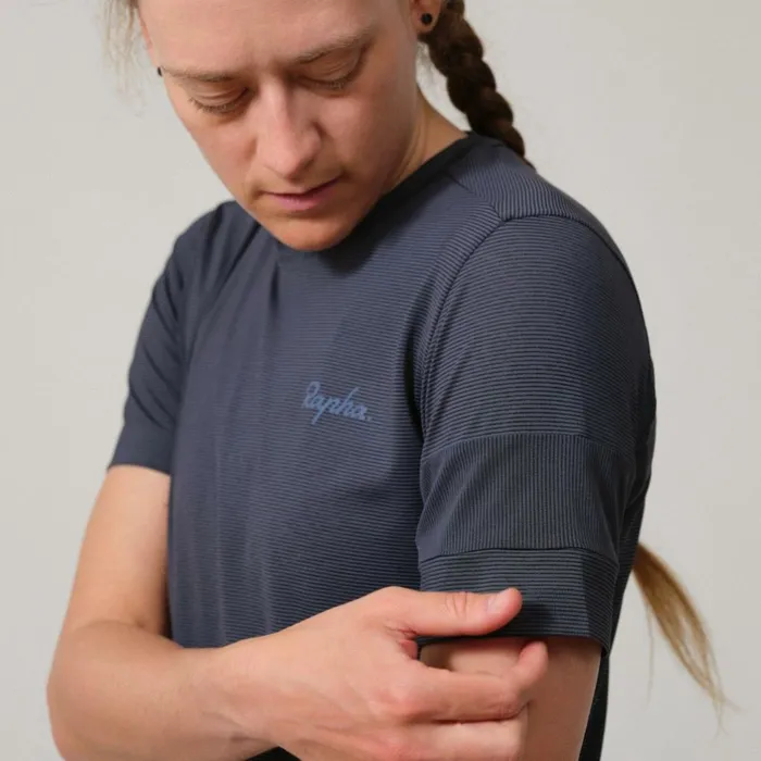 Women Explore Technical TShirt Dark Greystonesea Green Sage Greypale Greendark Green Rapha Archive