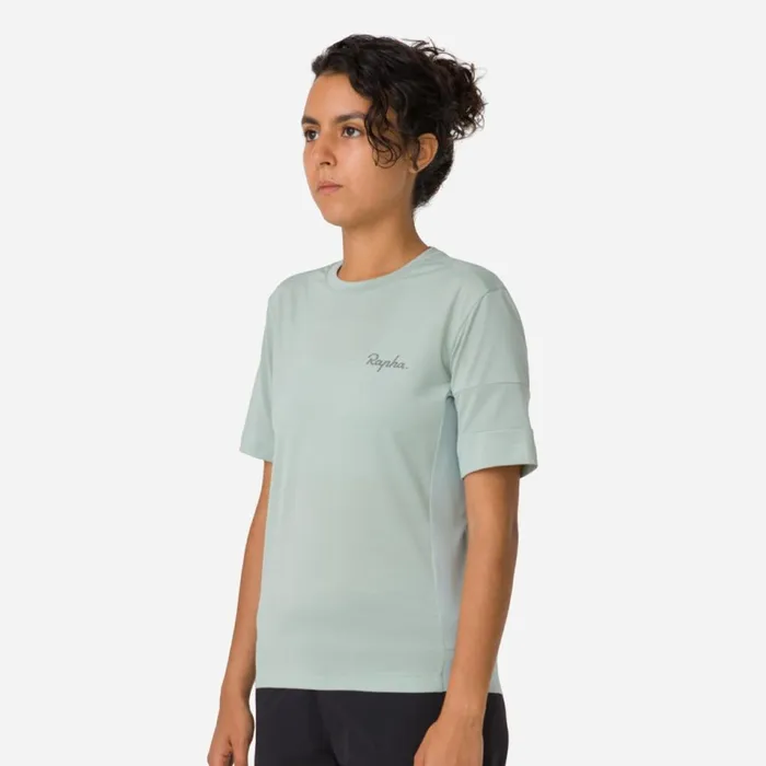 Women Explore Technical TShirt Dark Greystonesea Green Sage Greypale Greendark Green Rapha Archive