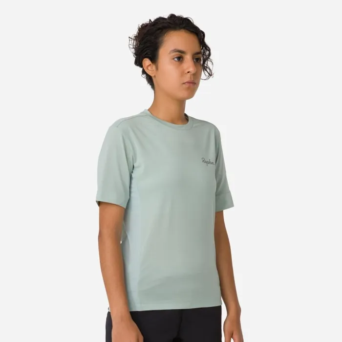 Women Explore Technical TShirt Dark Greystonesea Green Sage Greypale Greendark Green Rapha Archive