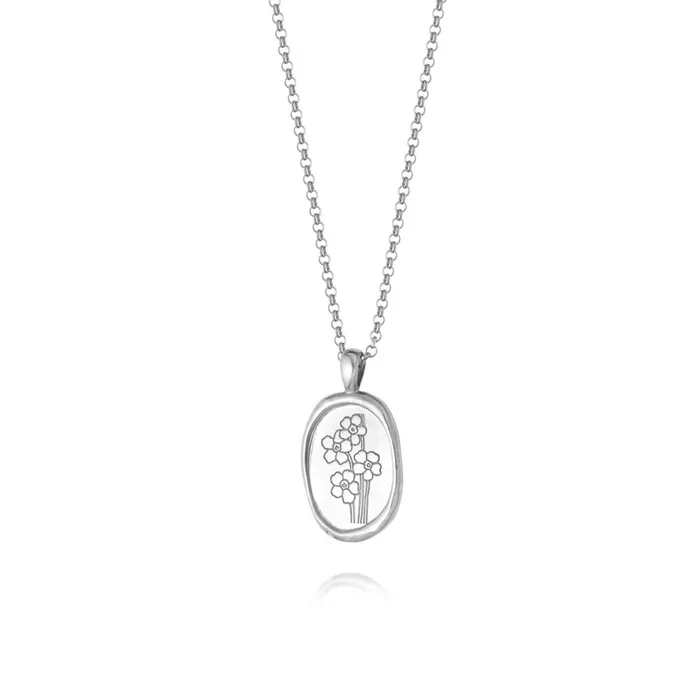 Women Flower Necklaces Daisy London Jewellery Forget Me Not Necklace Flower Sterling Silver Women Flower Necklaces Daisy London Jewellery Forget Me Not Necklace Flower Sterling Silver