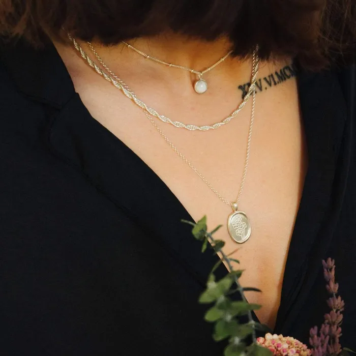 Women Flower Necklaces Daisy London Jewellery Forget Me Not Necklace Flower Sterling Silver