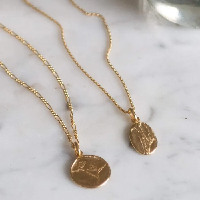Women Flower Necklaces Daisy London Jewellery Lavender Flower Necklace 18Ct Gold Plate