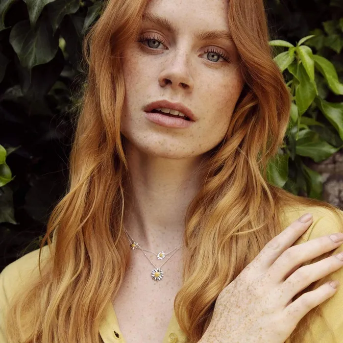 Women Flower Necklaces Daisy London Jewellery Three English Daisy Chain Necklace