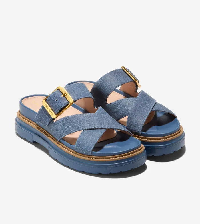 Women Fraya Slide Sandals Denim Cole Haan Sandals