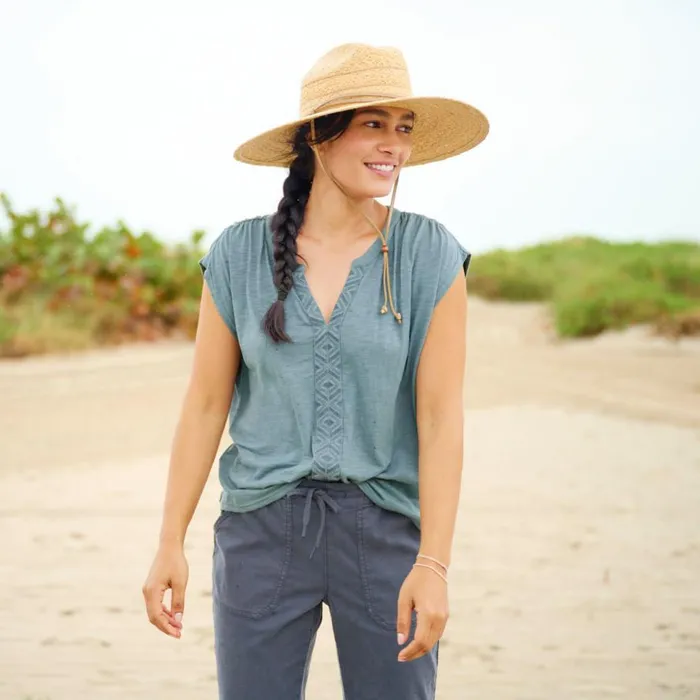 Women Fresh Air Embroidered Dolman Top Tidewater Orvis Shirts