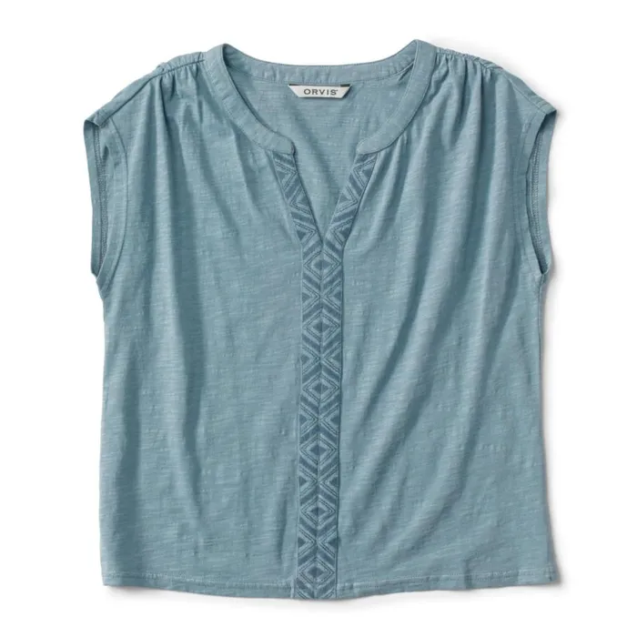 Women Fresh Air Embroidered Dolman Top Tidewater Orvis Shirts