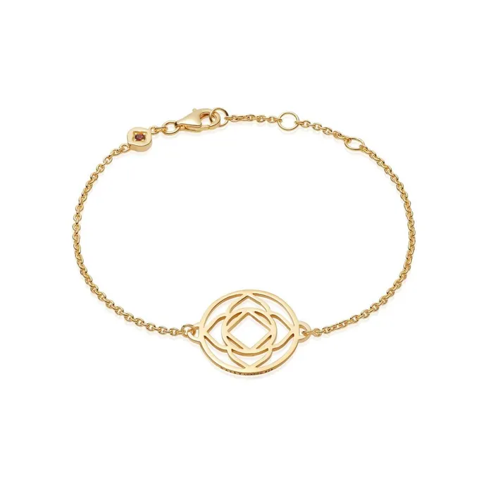 Women Friendship Bracelets Daisy London Jewellery Base Chakra Chain Bracelet 18Ct Gold Plate Women Friendship Bracelets Daisy London Jewellery Base Chakra Chain Bracelet 18Ct Gold Plate