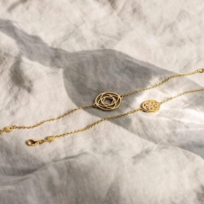 Women Friendship Bracelets Daisy London Jewellery Base Chakra Chain Bracelet 18Ct Gold Plate