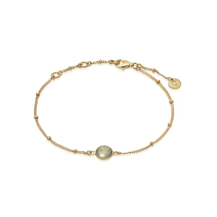 Women Friendship Bracelets Daisy London Jewellery Labradorite Healing Stone Bobble Bracelet 18Ct Gold Plate Women Friendship Bracelets Daisy London Jewellery Labradorite Healing Stone Bobble Bracelet 18Ct Gold Plate