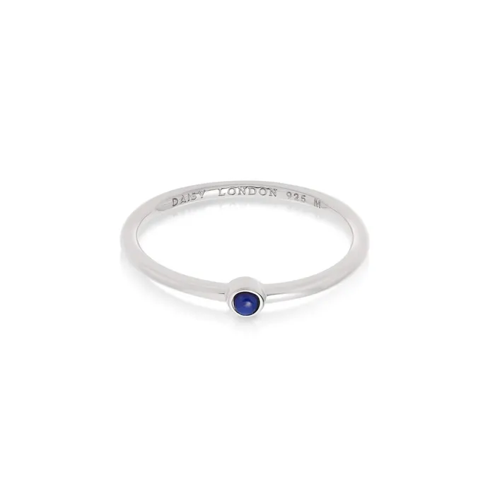 Women Gemstone Rings Daisy London Jewellery Lapis Healing Stone Ring Sterling Silver Women Gemstone Rings Daisy London Jewellery Lapis Healing Stone Ring Sterling Silver