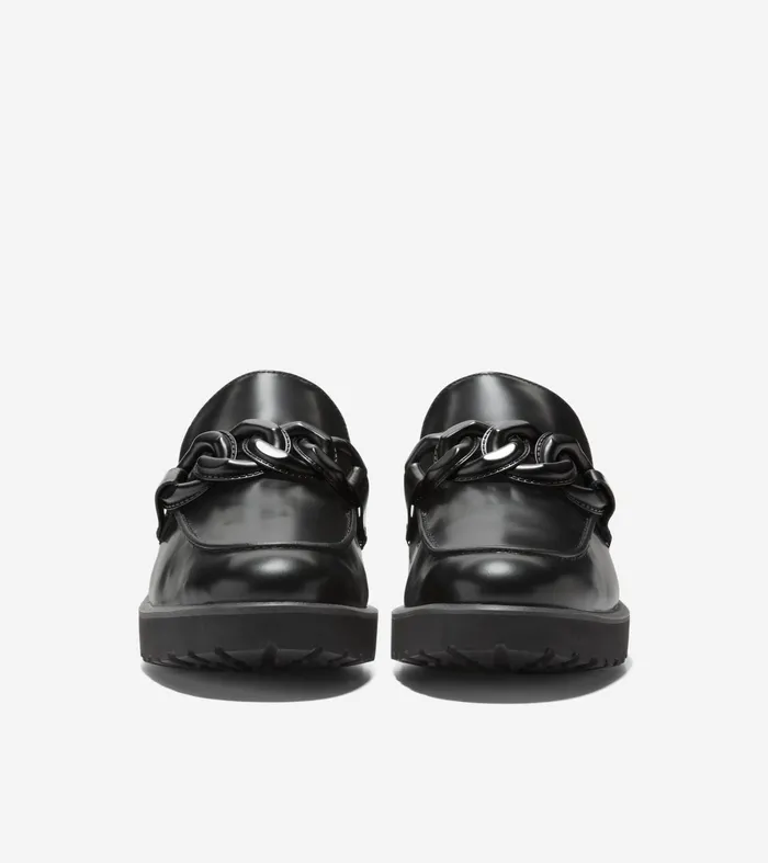 Women Geneva Chain Loafers Black Cole Haan Loafers and Drivers