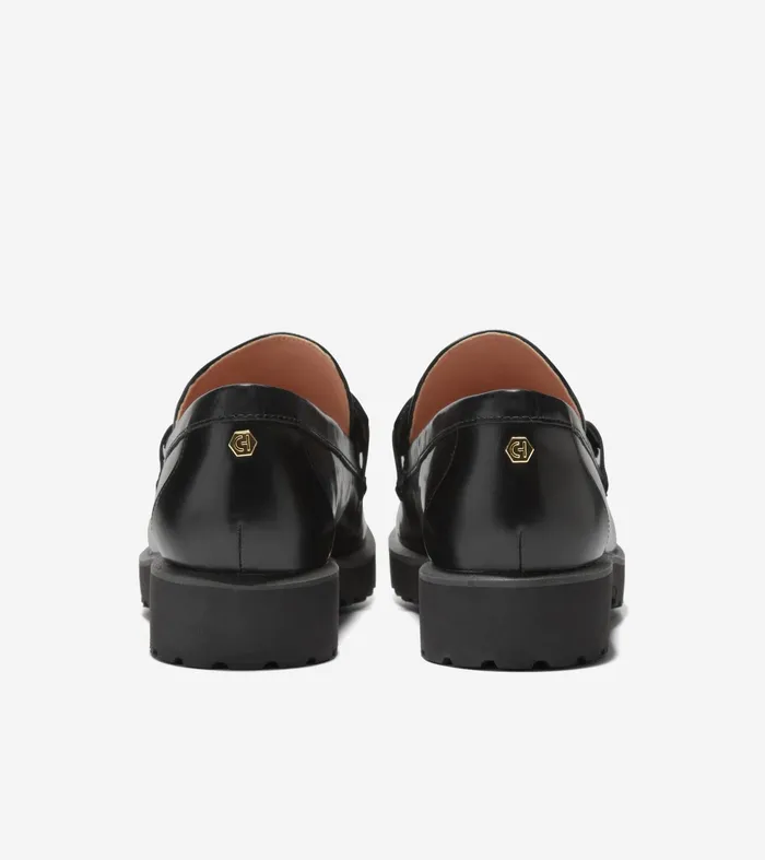 Women Geneva Chain Loafers Black Cole Haan Loafers and Drivers