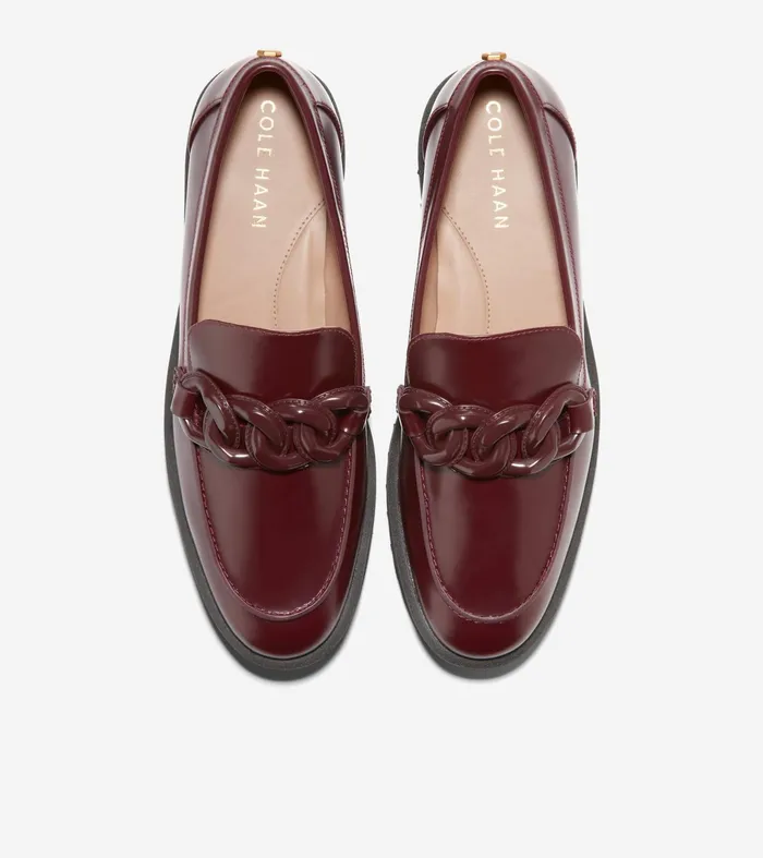 Women Geneva Chain Loafers Bloodstone Cole Haan Loafers and Drivers