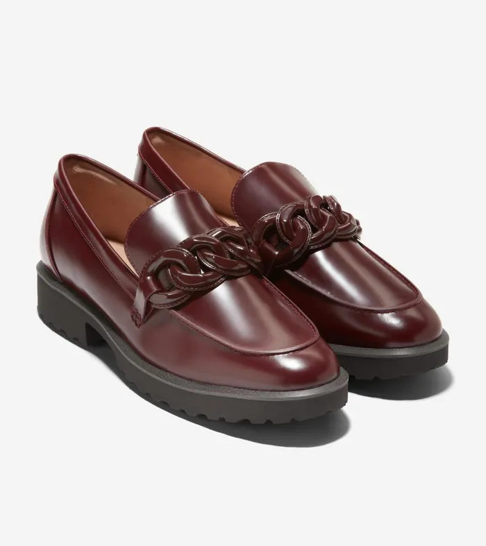 Women Geneva Chain Loafers Bloodstone Cole Haan Loafers and Drivers