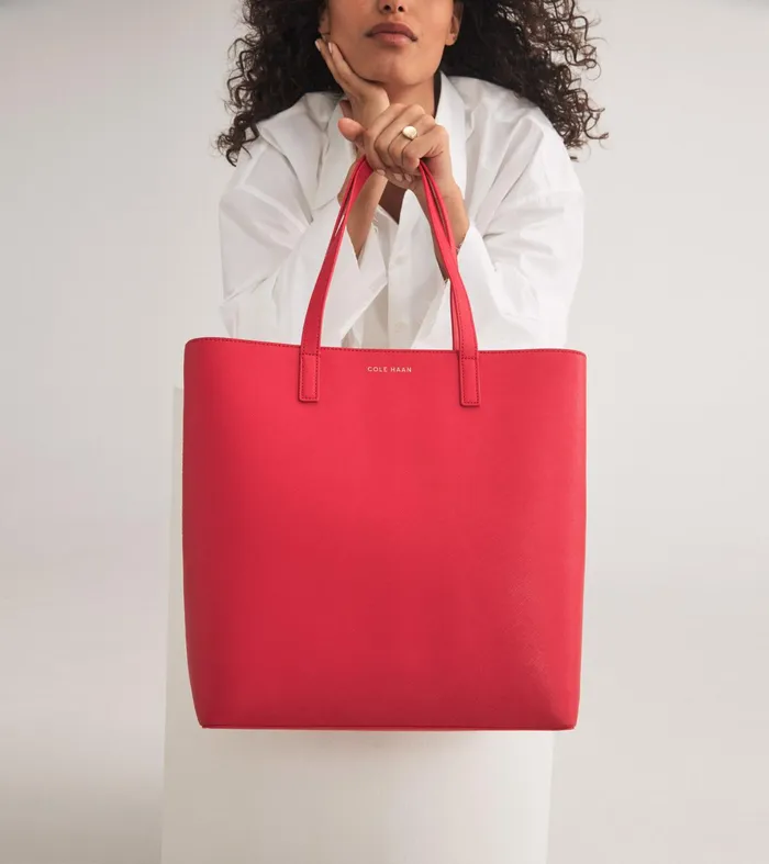 Women Go Anywhere Tote Bag Hot Chilli Red Cole Haan Tote Bags
