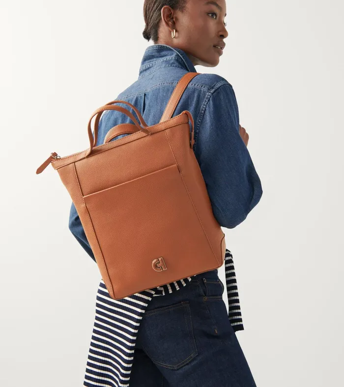 Women Grand Ambition Convertible Backpack New British Tan Cole Haan Backpacks