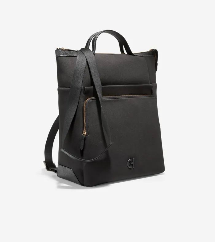 Women Grand Ambition Neoprene Backpack Black Cole Haan Backpacks