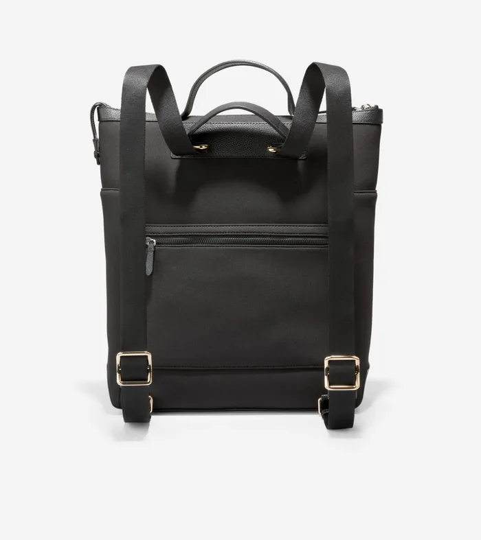 Women Grand Ambition Neoprene Backpack Black Cole Haan Backpacks