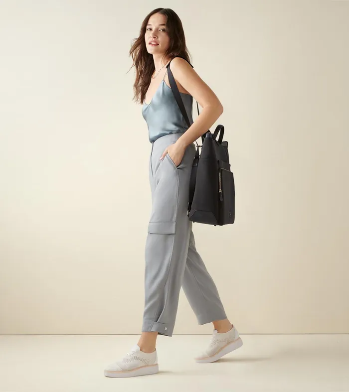 Women Grand Ambition Neoprene Backpack Black Cole Haan Backpacks