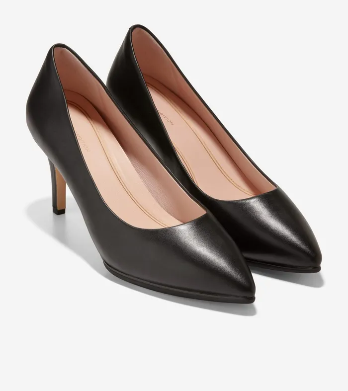Women Grand Ambition Pump Black Leather Cole Haan Heels and Pumps