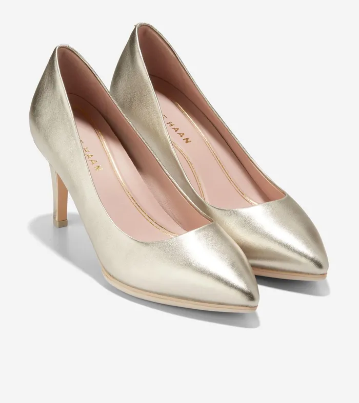 Women Grand Ambition Pumps Soft Gold Cole Haan Heels and Pumps